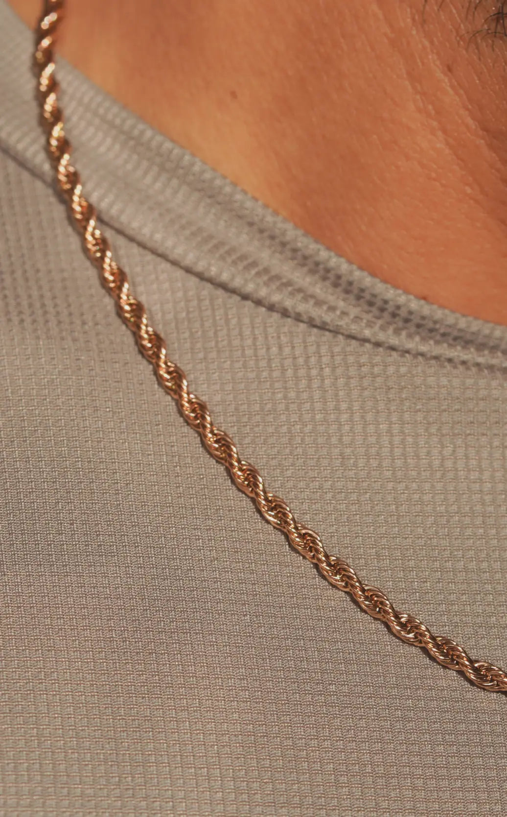 Rope chain | Stainless Steel chain for men's | 24inch | Anti-Tarnish. - worldjewel.in