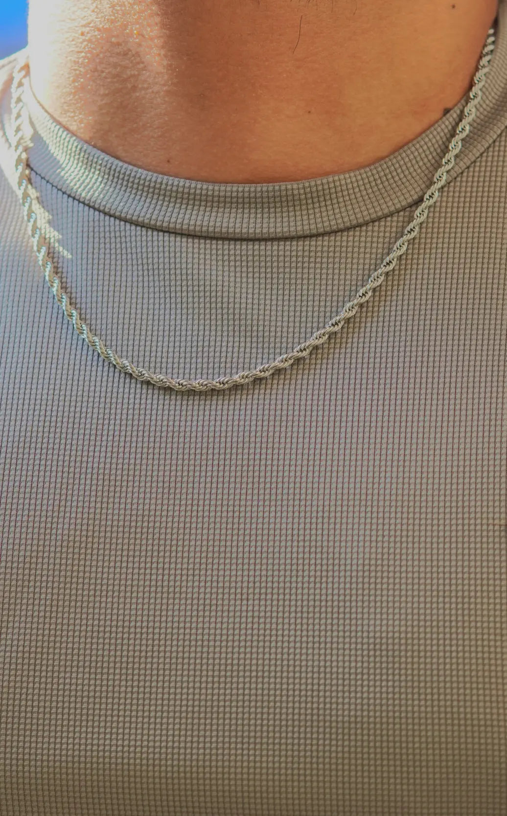 Rope chain | Stainless Steel chain for men's | 24inch | Anti-Tarnish. - worldjewel.in