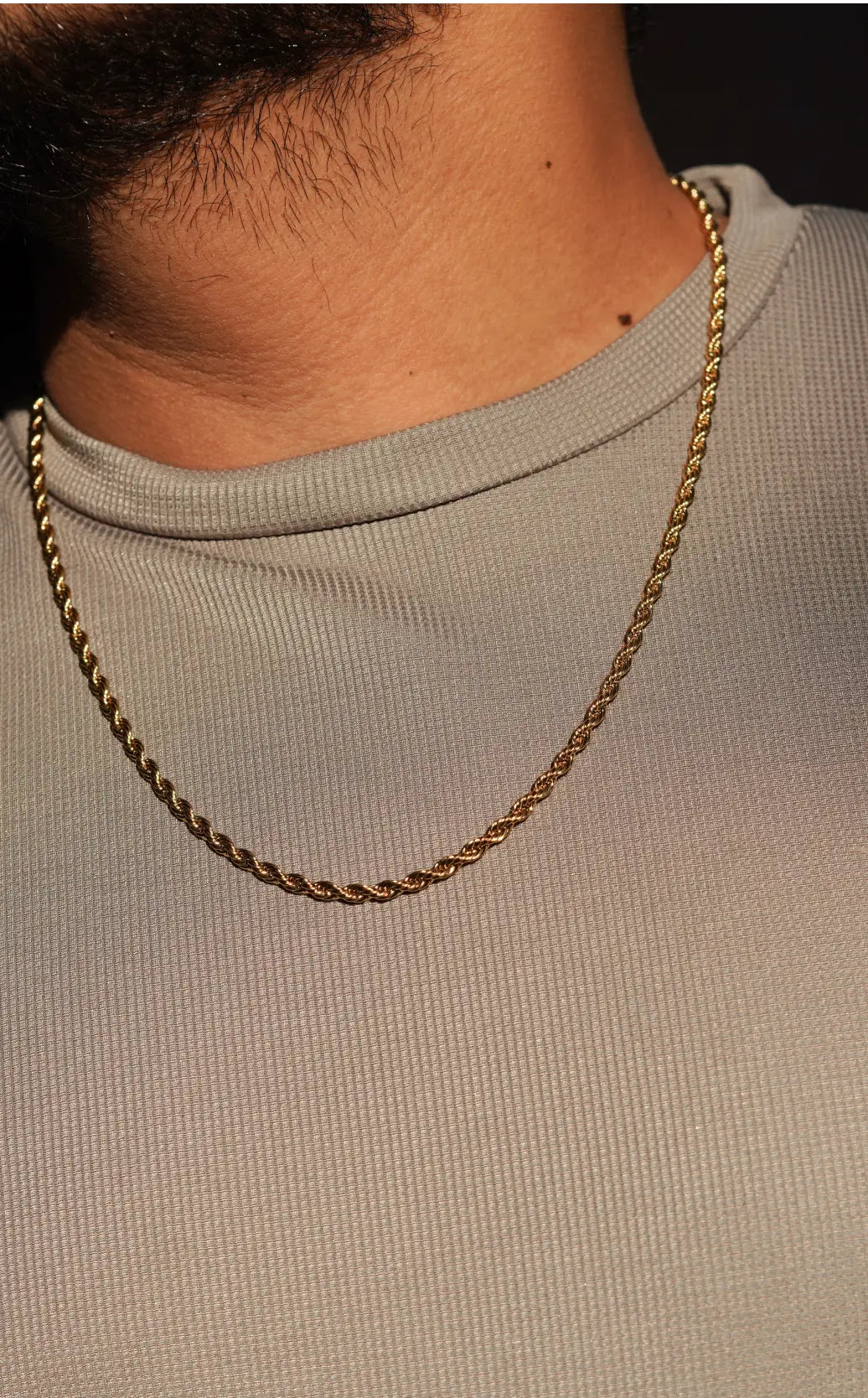 Rope chain | Stainless Steel chain for men's | 24inch | Anti-Tarnish. - worldjewel.in