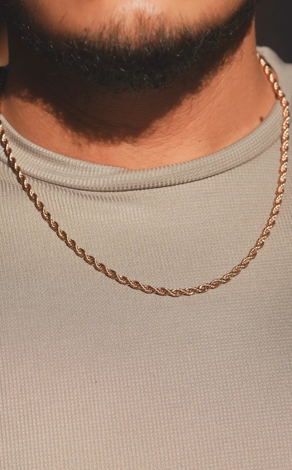 Rope chain | Stainless Steel chain for men's | 24inch | Anti-Tarnish. - worldjewel.in