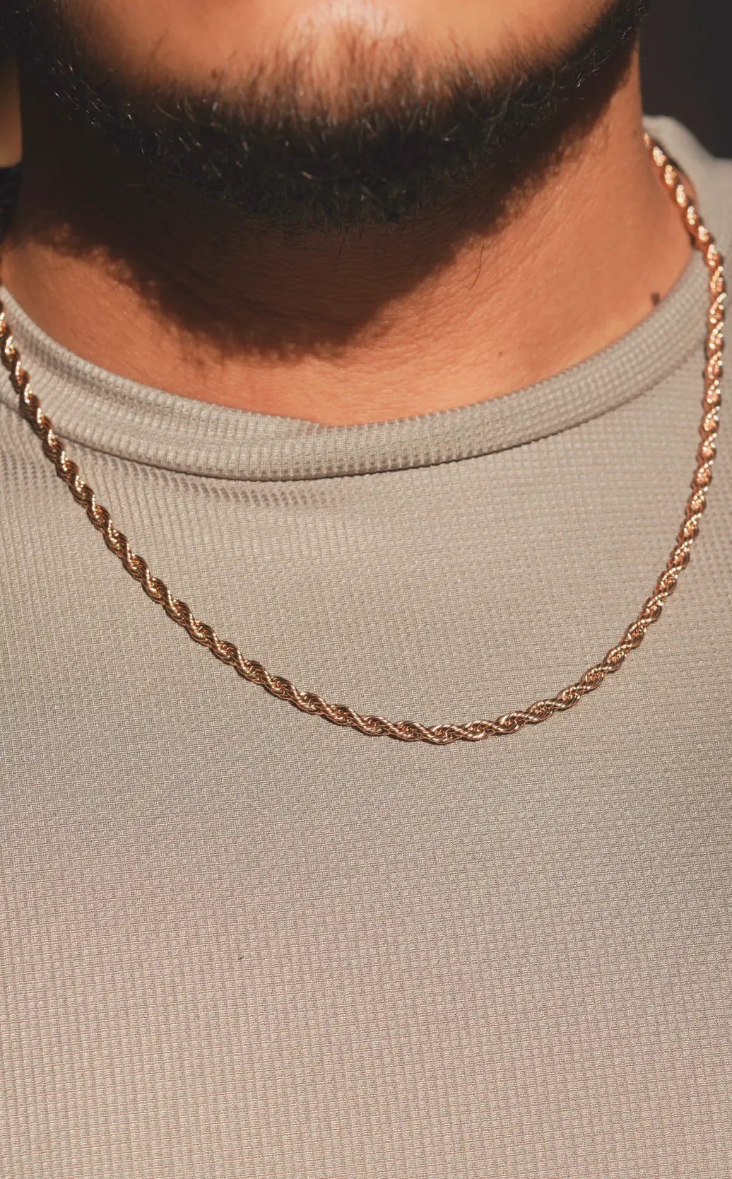 Rope chain | Stainless Steel chain for men's | 24inch | Anti-Tarnish. - worldjewel.in