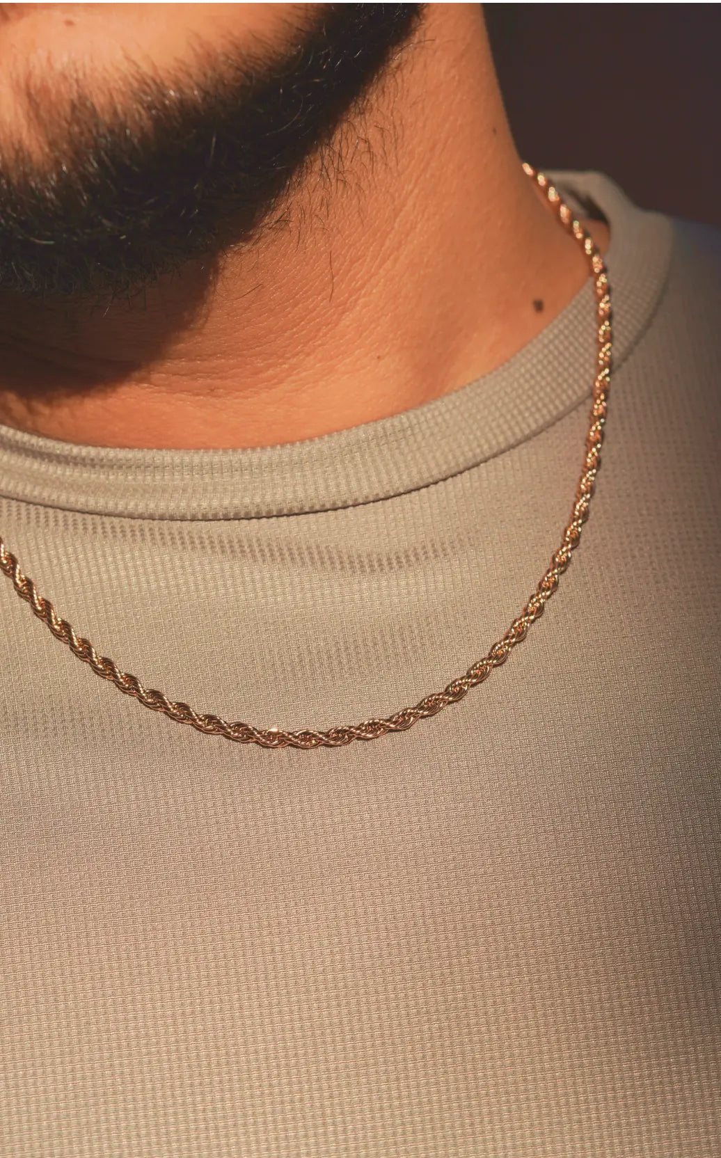 Rope chain | Stainless Steel chain for men's | 24inch | Anti-Tarnish. - worldjewel.in