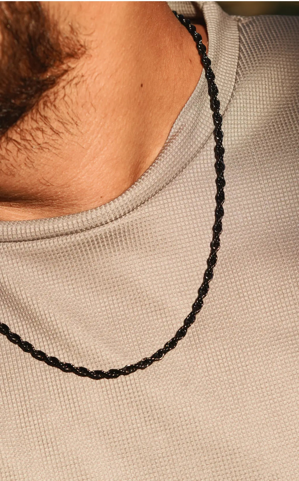 Rope chain | Stainless Steel chain for men's | 24inch | Anti-Tarnish. - worldjewel.in