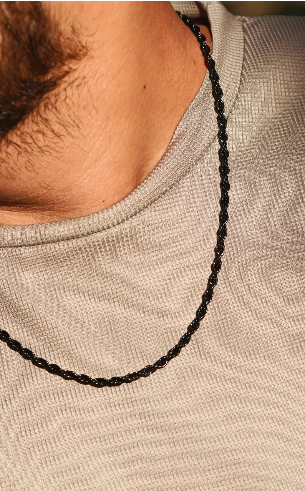 Rope chain | Stainless Steel chain for men's | 24inch | Anti-Tarnish. - worldjewel.in
