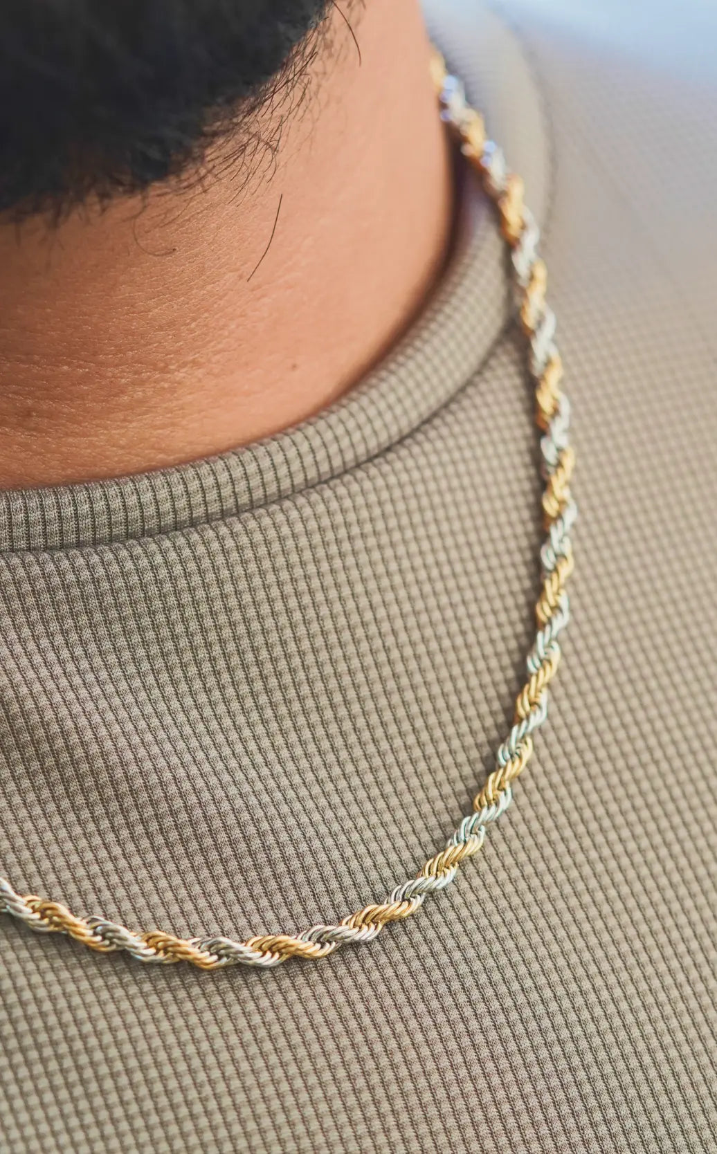 Rope chain | Stainless Steel chain for men's | 24inch | Anti-Tarnish. - worldjewel.in