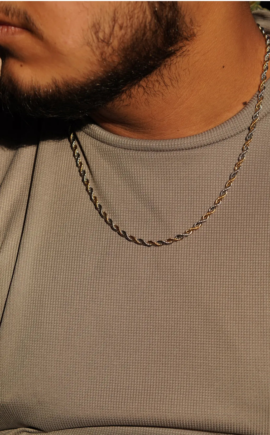Rope chain | Stainless Steel chain for men's | 24inch | Anti-Tarnish. - worldjewel.in