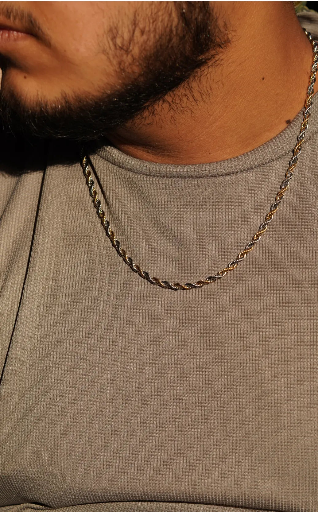 Rope chain | Stainless Steel chain for men's | 24inch | Anti-Tarnish. - worldjewel.in