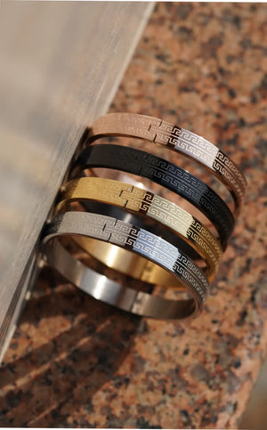 Greek Key Pattern - kada For Men. worldjewel.in men's bracelets
