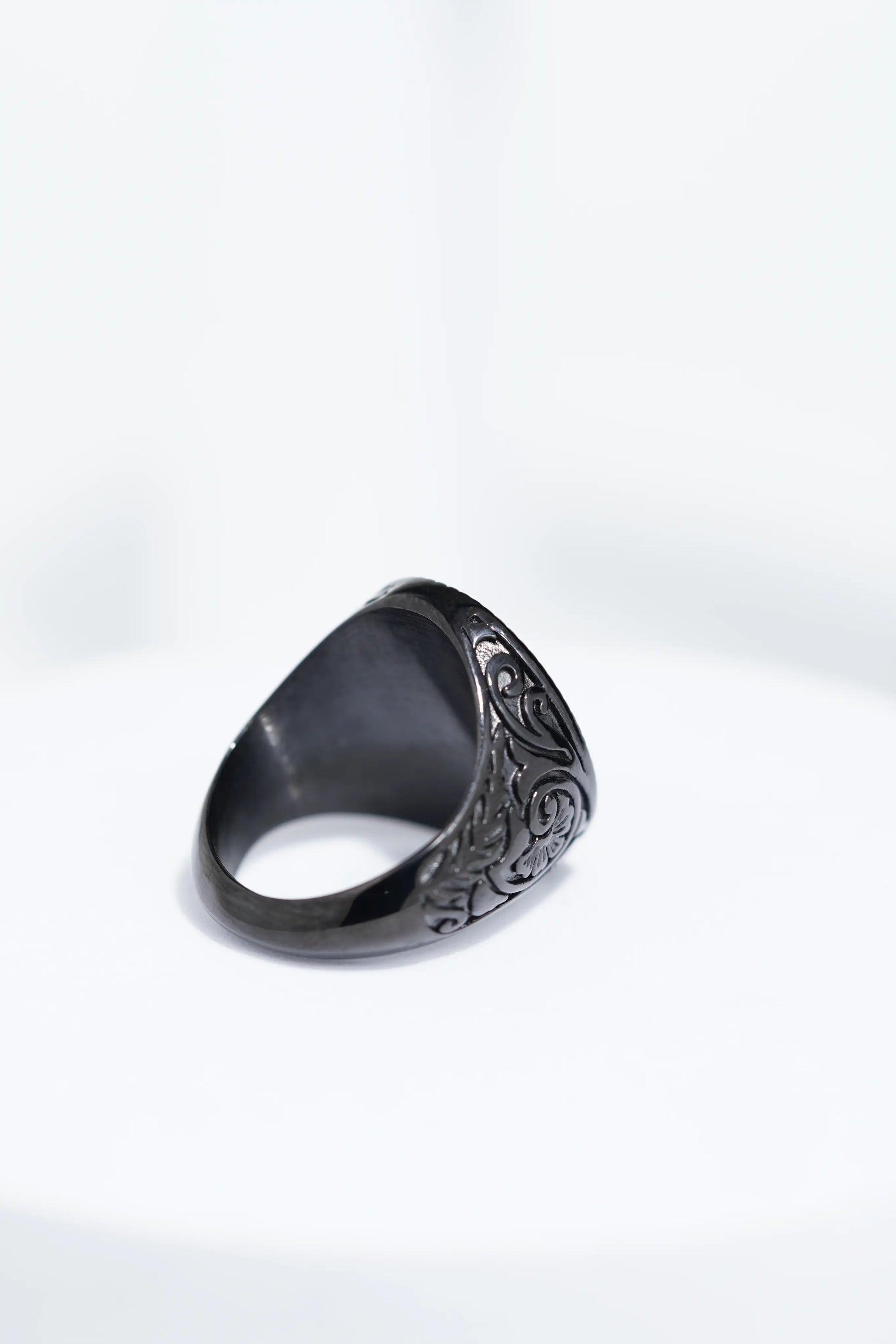Full Black Diamond Studded Ring For Men. worldjewel.in men's ring