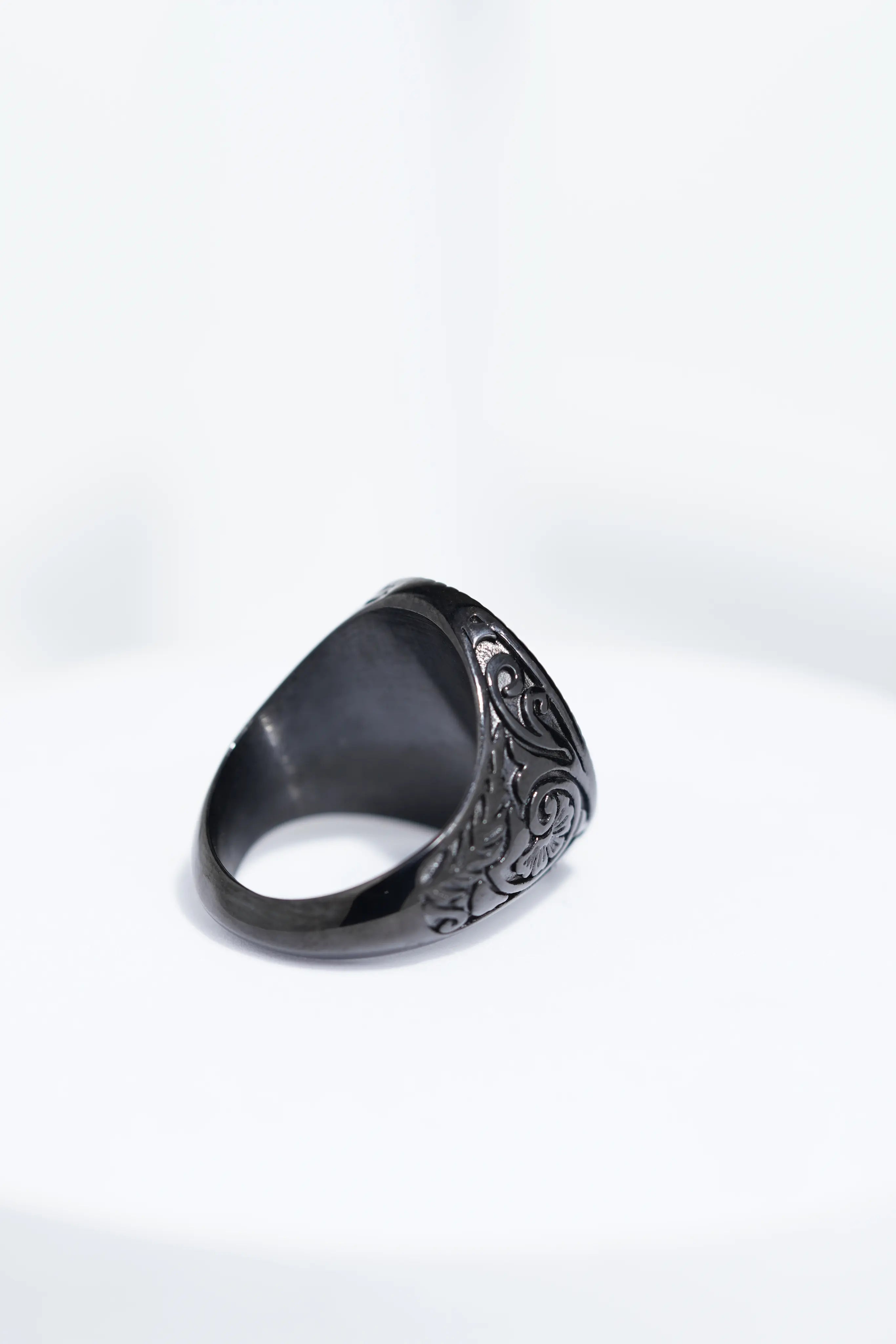 Full Black Diamond Studded Ring For Men. worldjewel.in men's ring