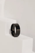 Generic Black Stainless Steel Band Ring For Men worldjewel.in men's ring