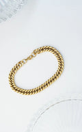 Gold Chain Bracelet worldjewel.in men's bracelets