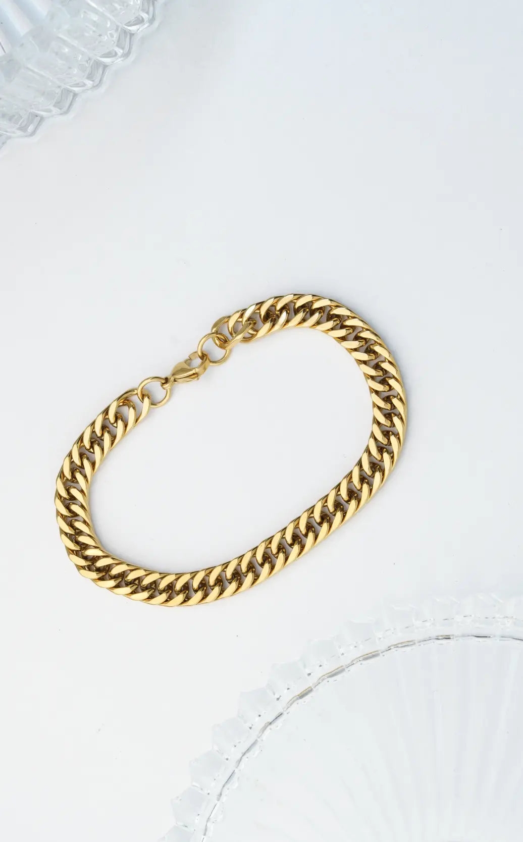 Gold Chain Bracelet worldjewel.in men's bracelets