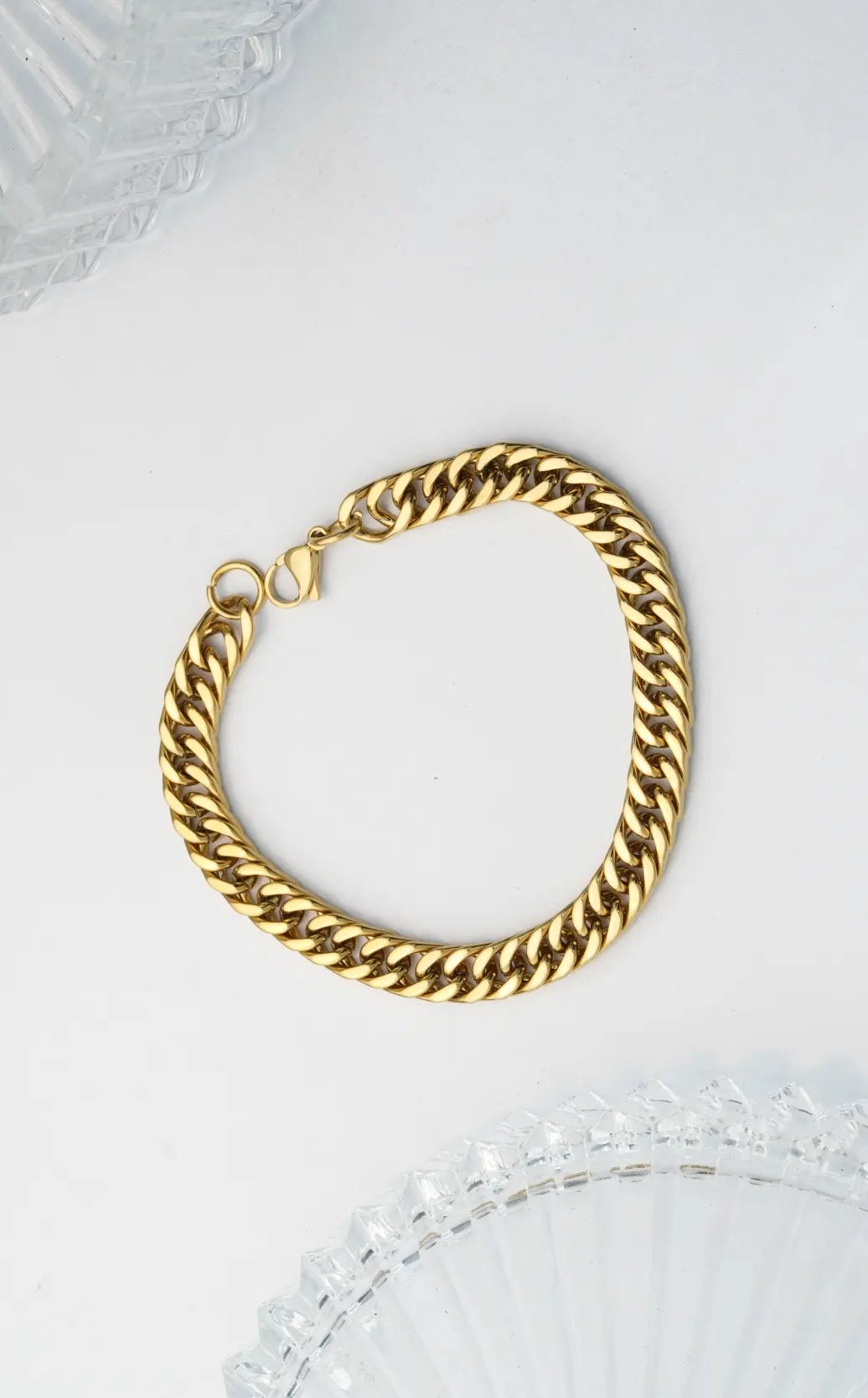 Gold Chain Bracelet worldjewel.in men's bracelets
