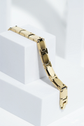 Gold Fire Glint - Ceramic bracelet for men. worldjewel.in men's bracelets