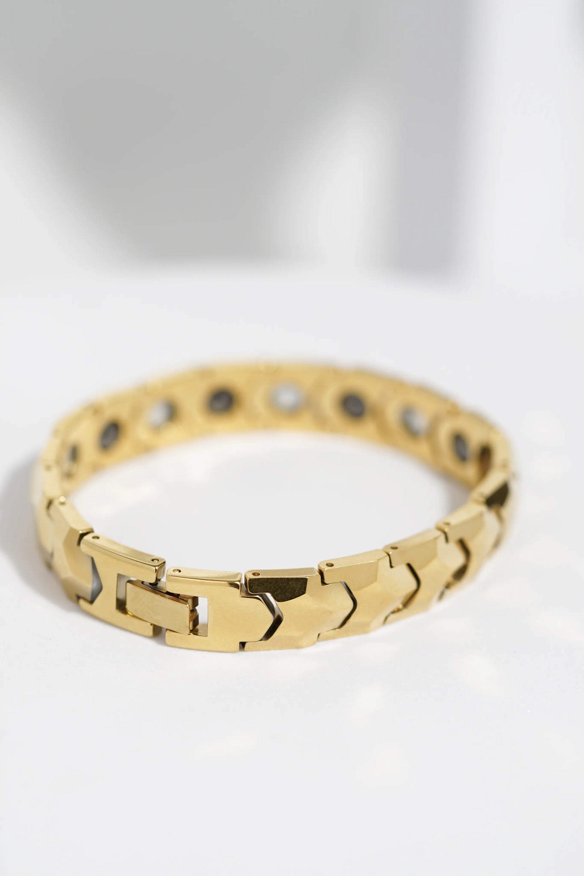 Golden Bold - Ceramic bracelet for men worldjewel.in men's bracelets
