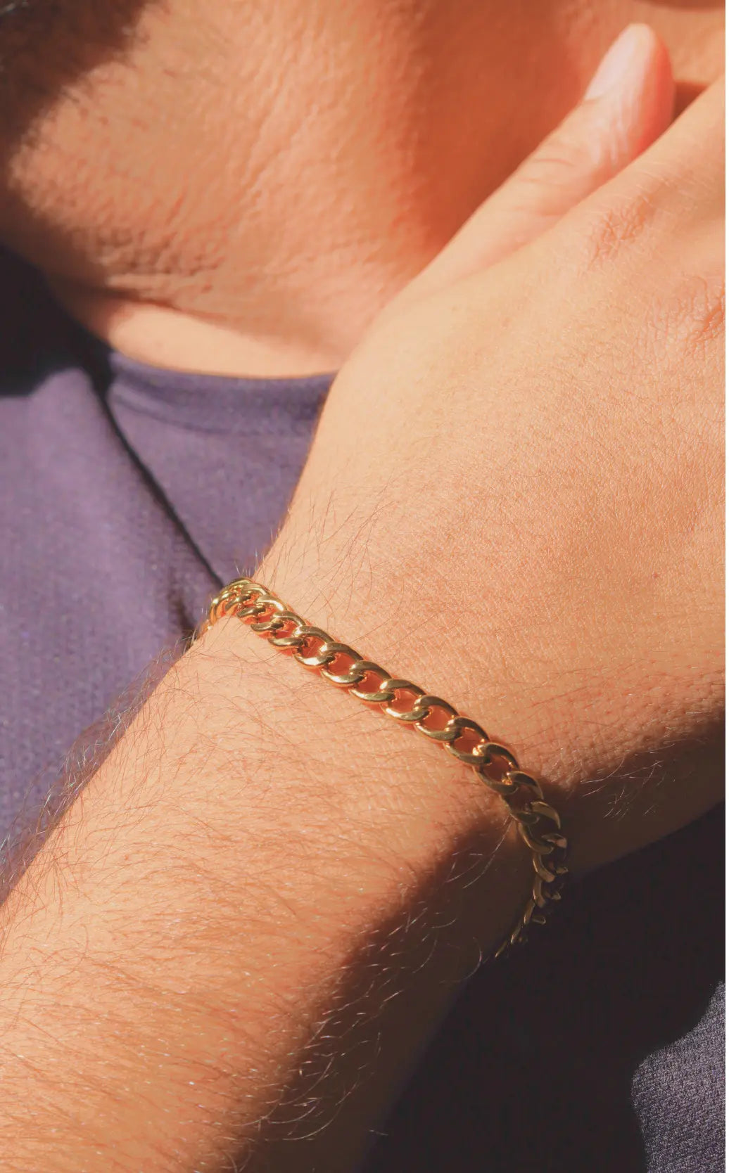 Golden Chain Bracelet | Stainless Steel | Anti-tarnish | Unisex. - worldjewel.in