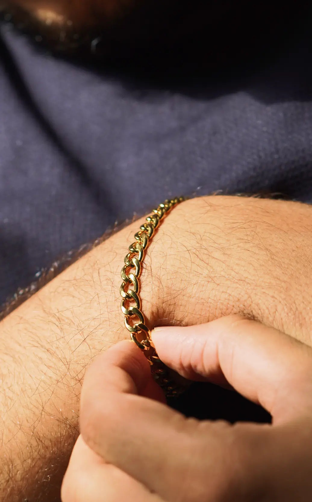 Golden Chain Bracelet | Stainless Steel | Anti-tarnish | Unisex. - worldjewel.in