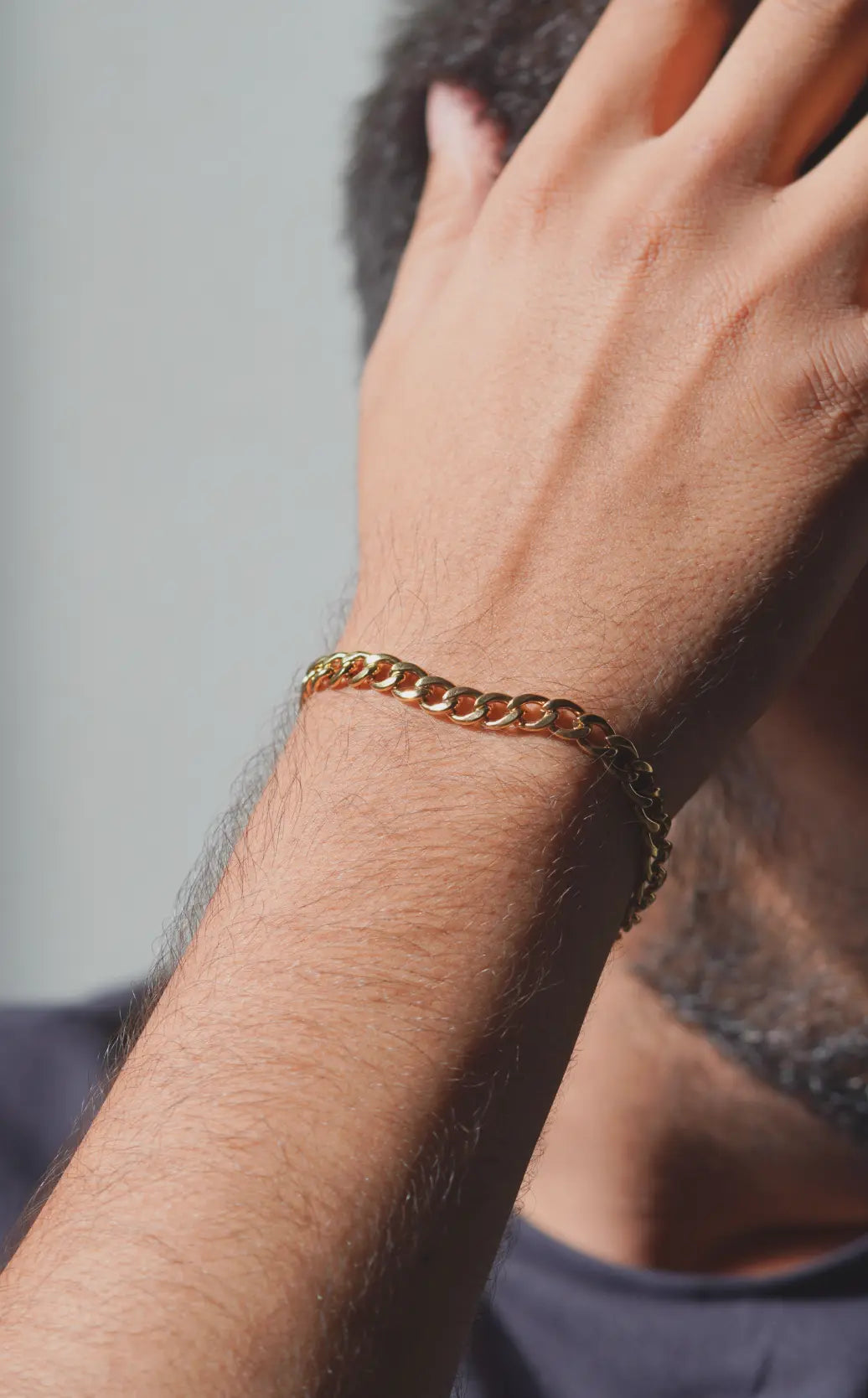 Golden Chain Bracelet | Stainless Steel | Anti-tarnish | Unisex. - worldjewel.in