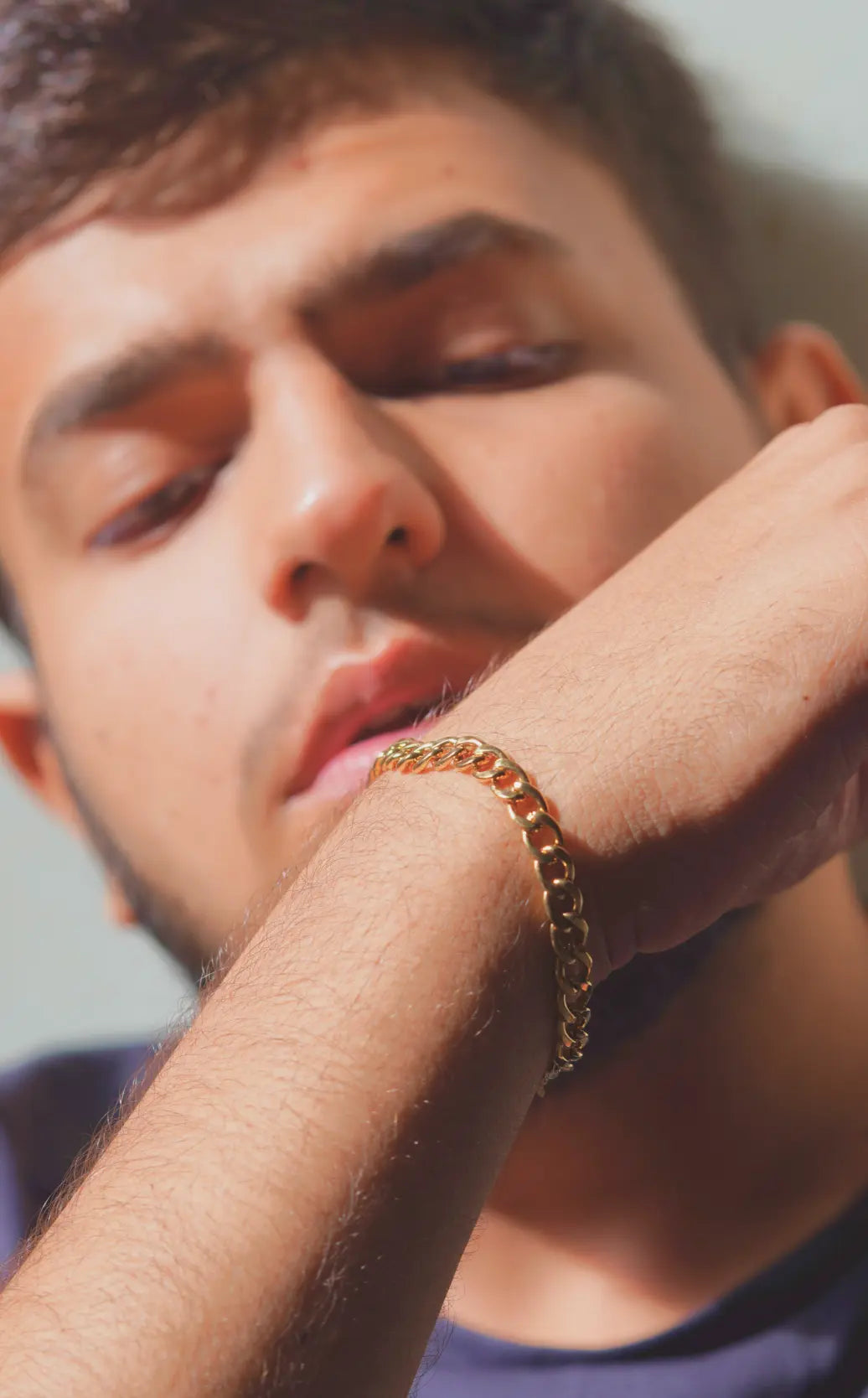 Golden Chain Bracelet | Stainless Steel | Anti-tarnish | Unisex. - worldjewel.in
