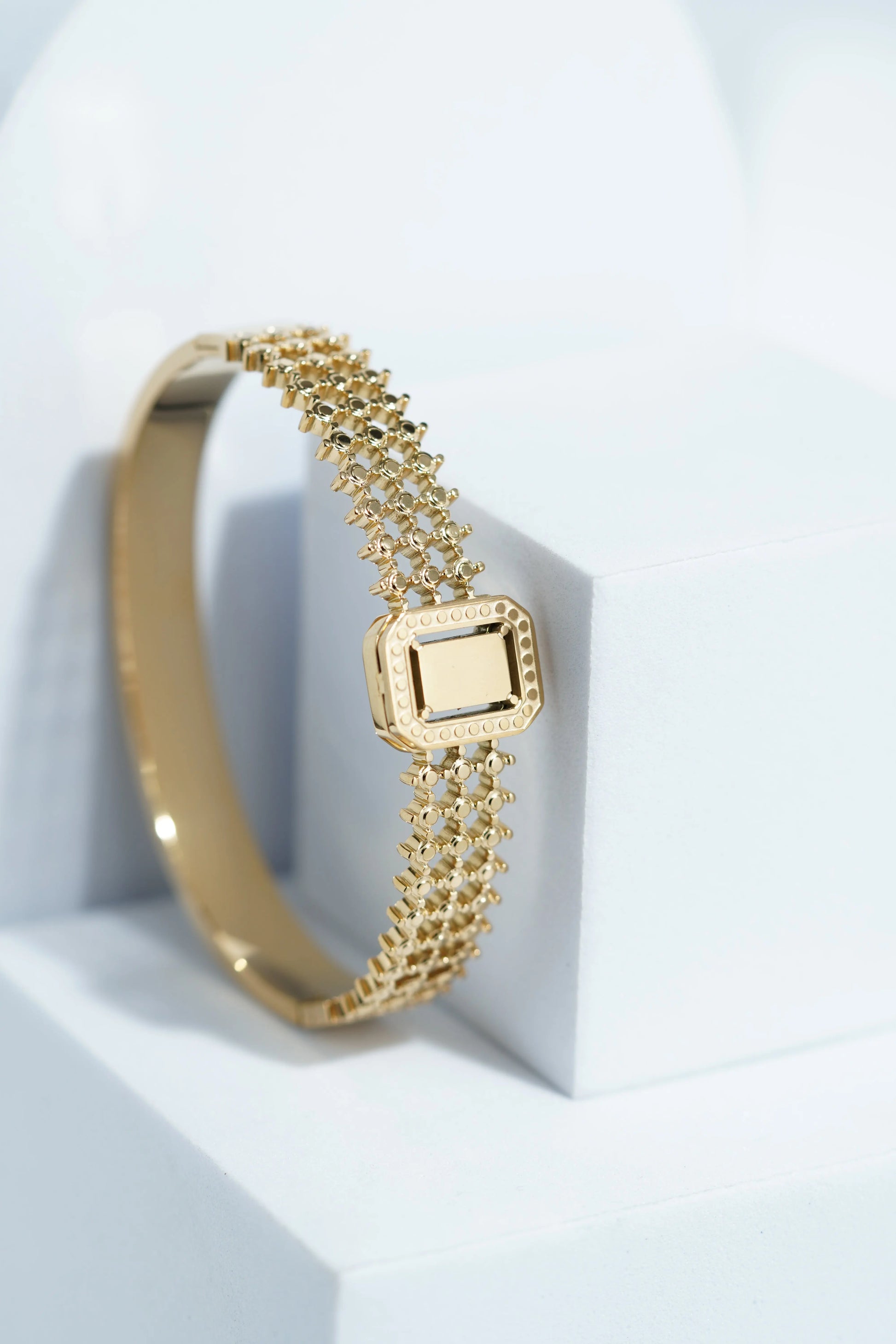 Golden Dusk Bangle Bracelet worldjewel.in CUFF BRACELET FOR WOMEN
