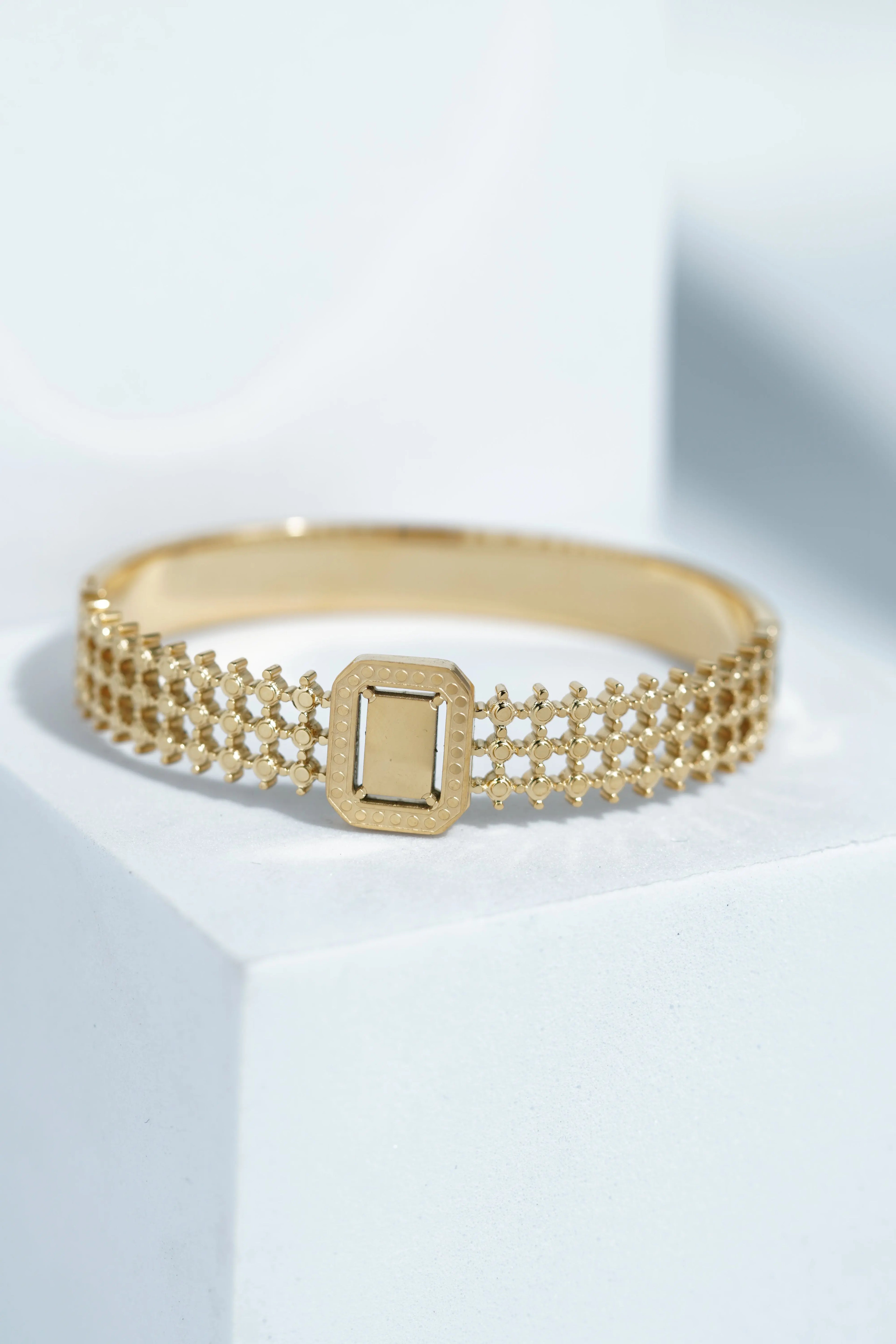 Golden Dusk Bangle Bracelet worldjewel.in CUFF BRACELET FOR WOMEN