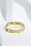 Golden Leaf - Ceramic bracelet for men. worldjewel.in men's bracelets
