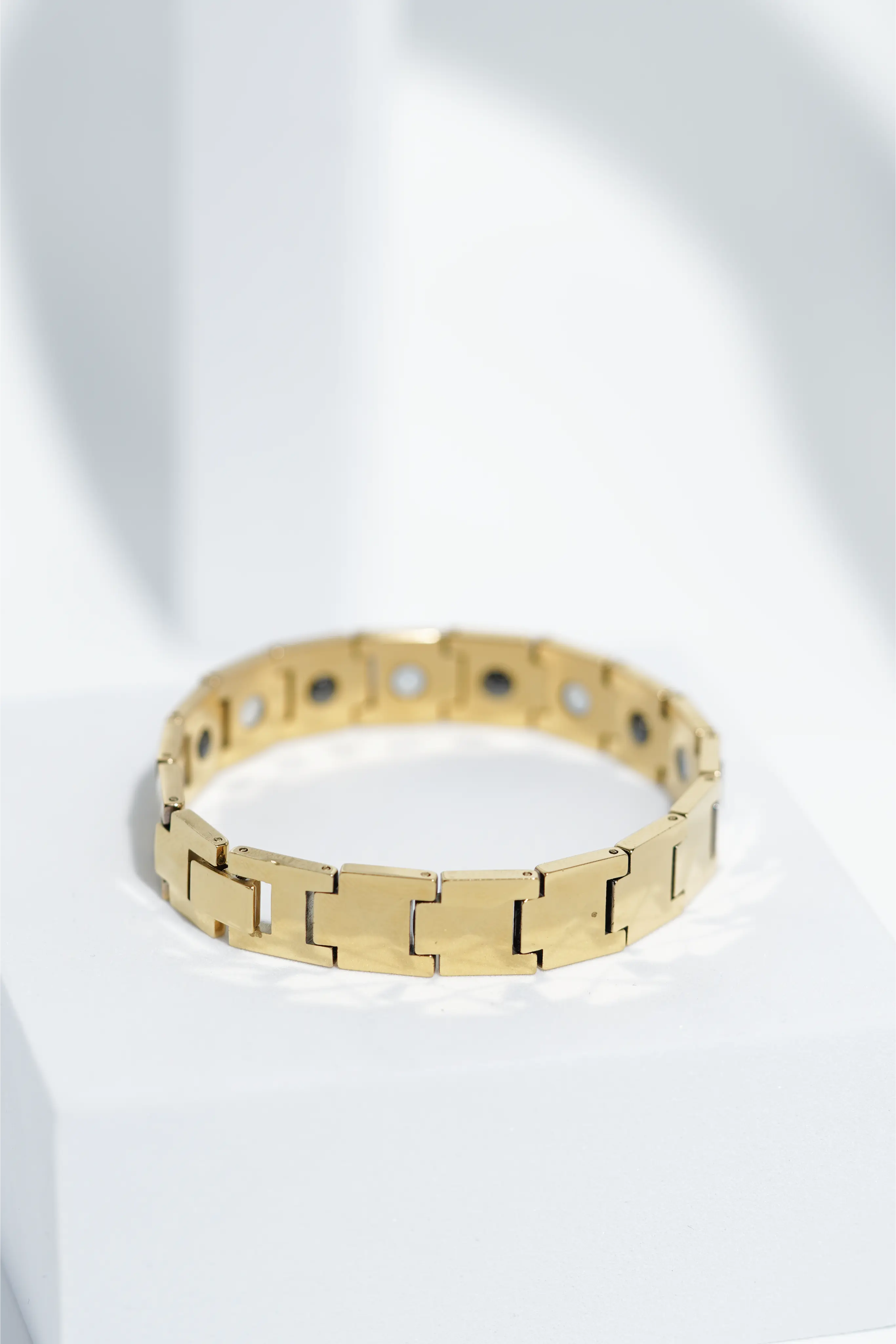 Golden Leaf - Ceramic bracelet for men. worldjewel.in men's bracelets