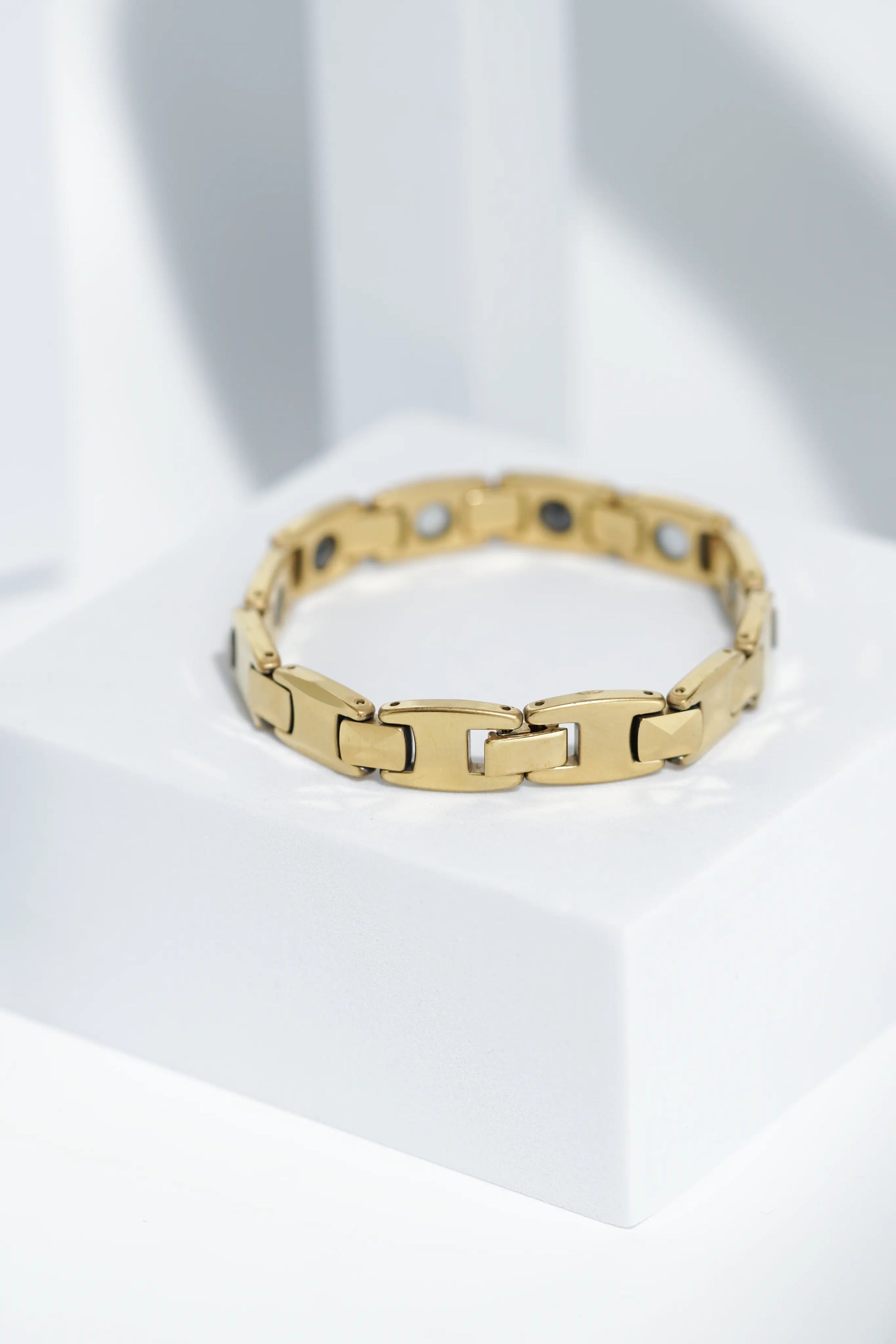 Golden Oval - Ceramic bracelet for men. worldjewel.in men's bracelets