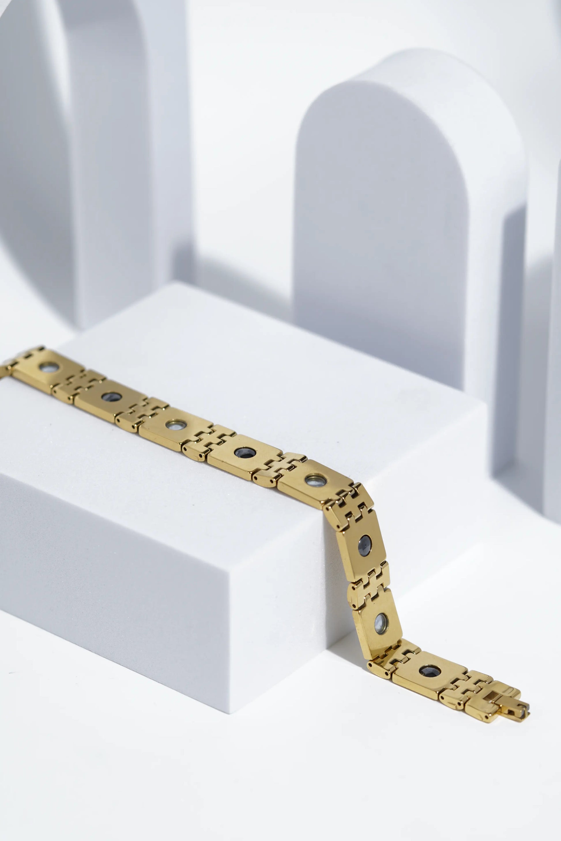 Golden Sleek - Ceramic bracelet for men. worldjewel.in men's bracelets