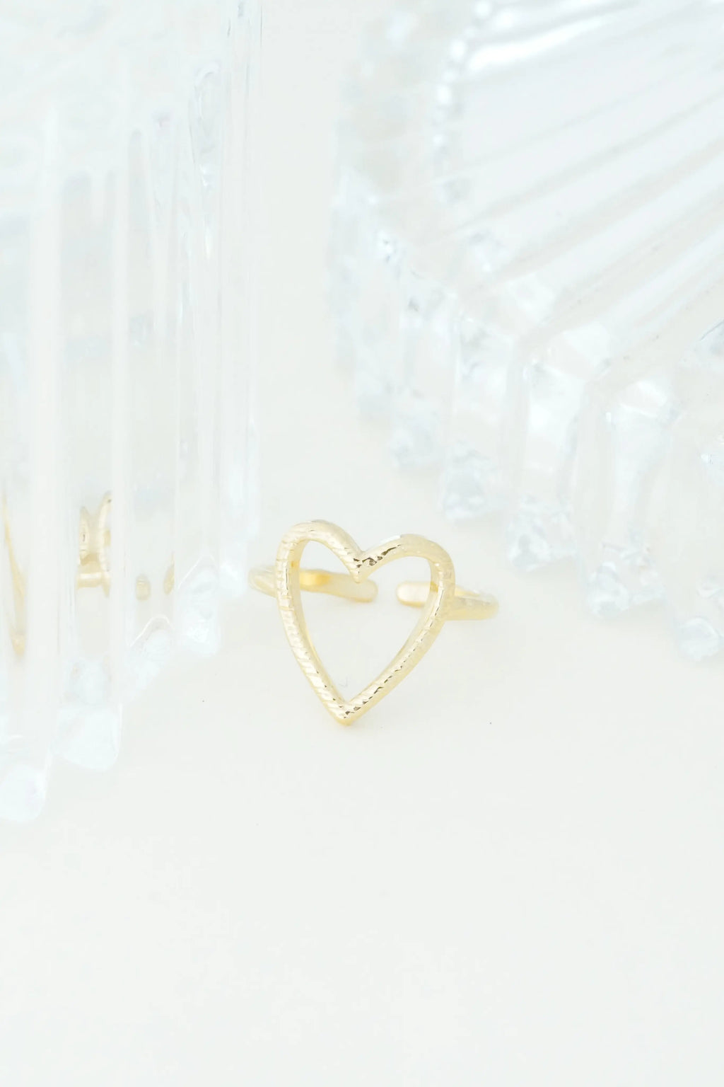 Heart Partten Adjustable Ring worldjewel.in ADJUSTABLE RING