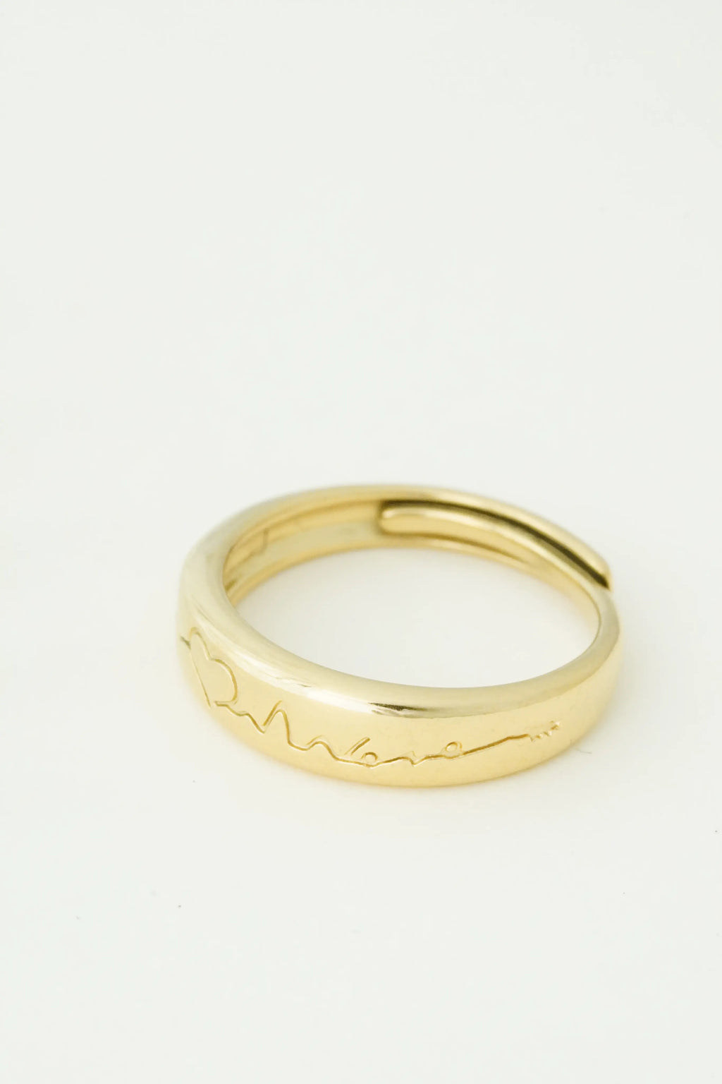 Heartbeat Adjustable Ring worldjewel.in ADJUSTABLE RING