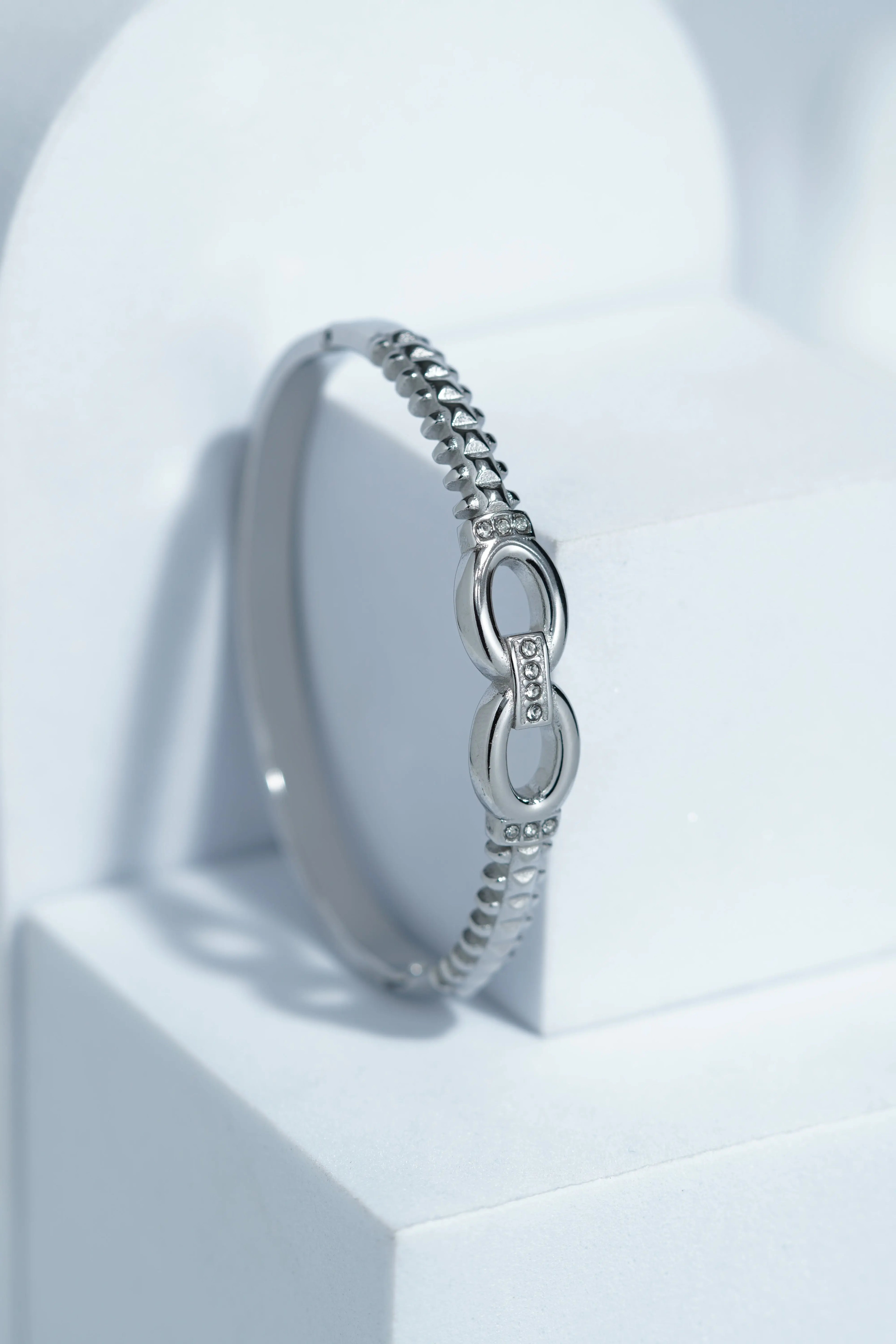 Ivory Glint Bangle Bracelet worldjewel.in CUFF BRACELET FOR WOMEN