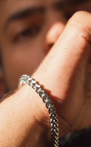 LUX chain Bracelet | Stainless Steel | Anti-tarnish | Unisex. - worldjewel.in