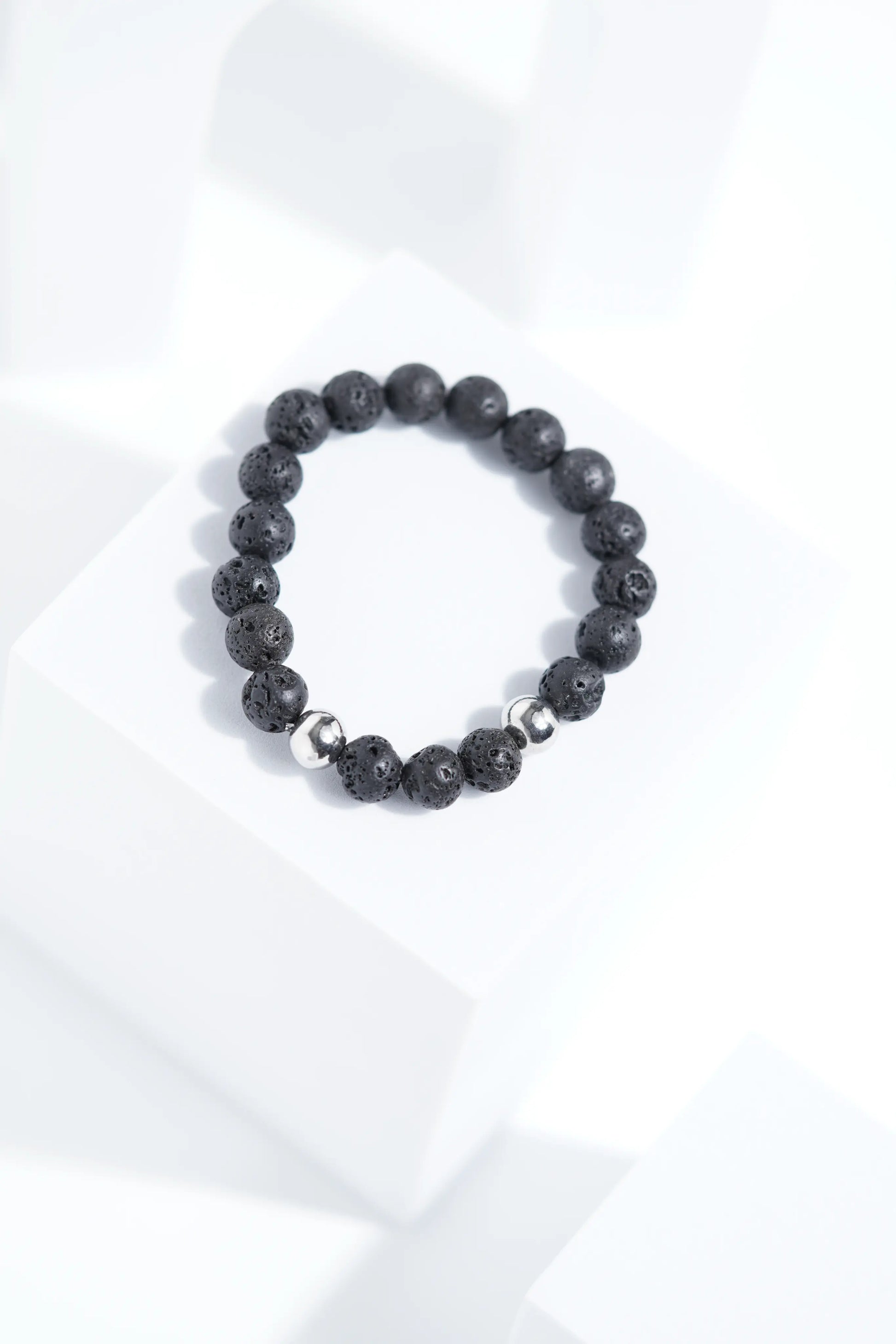 Lava Black Bead Bracelets | Unisex. worldjewel.in Bead Bracelets