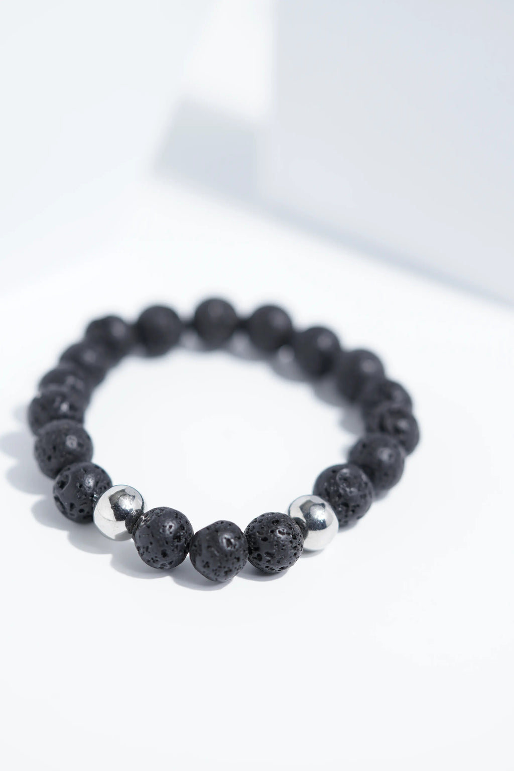 Lava Black Bead Bracelets | Unisex. worldjewel.in Bead Bracelets