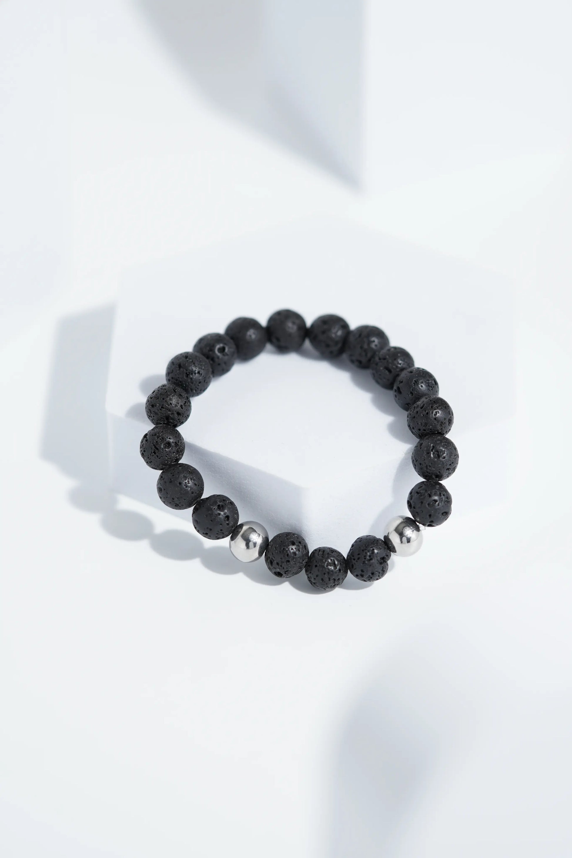 Lava Black Bead Bracelets | Unisex. worldjewel.in Bead Bracelets