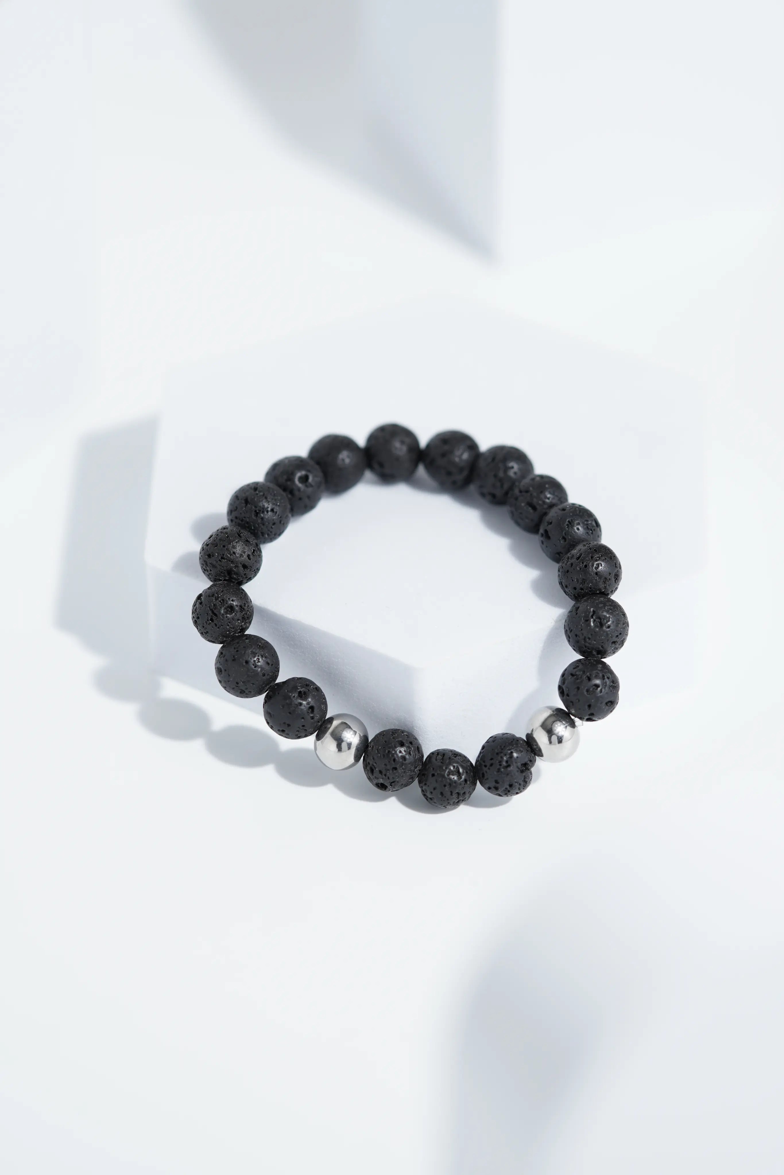 Lava Black Bead Bracelets | Unisex. worldjewel.in Bead Bracelets