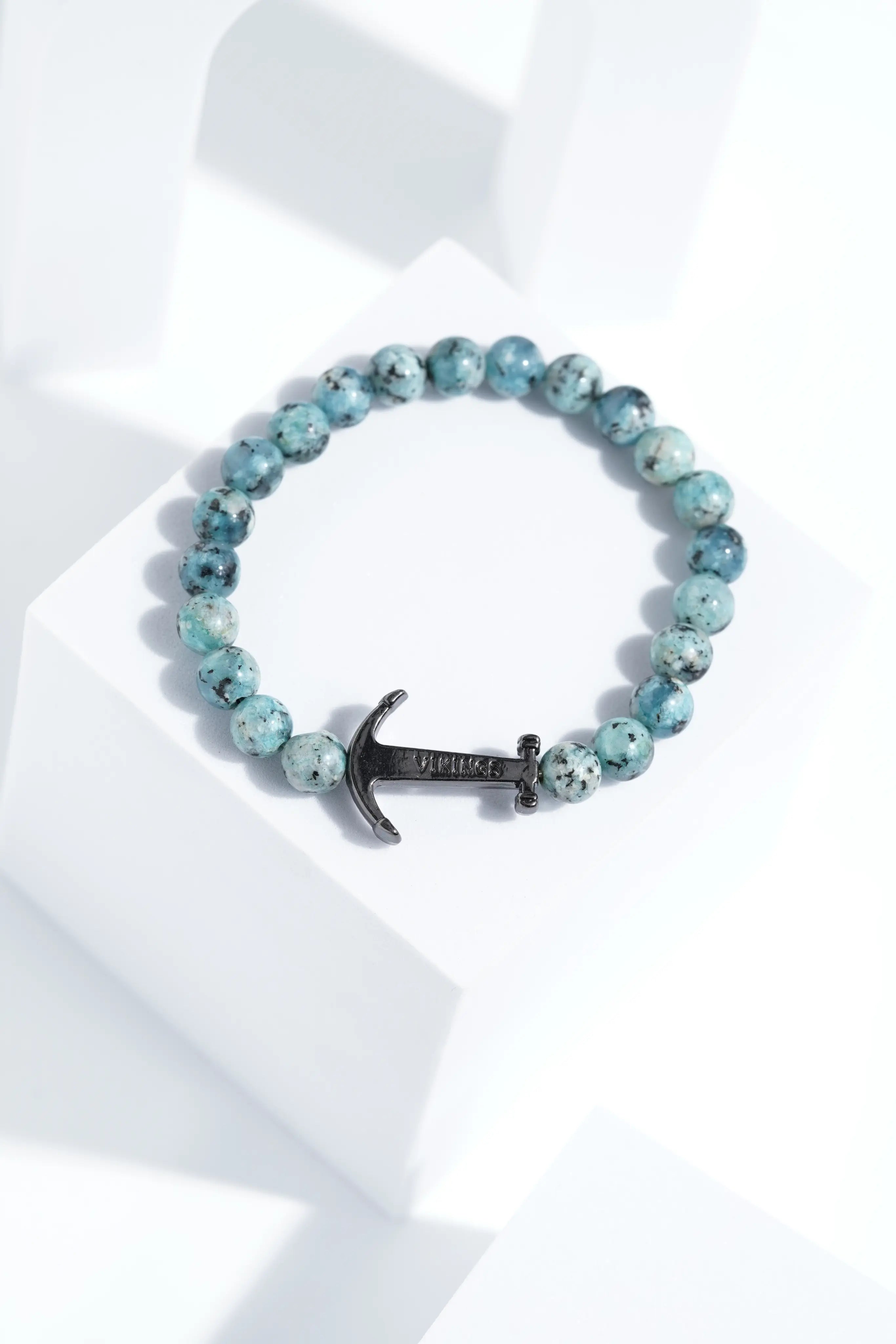 Light Blue Hook Bead Bracelets | Unisex. worldjewel.in Bead Bracelets