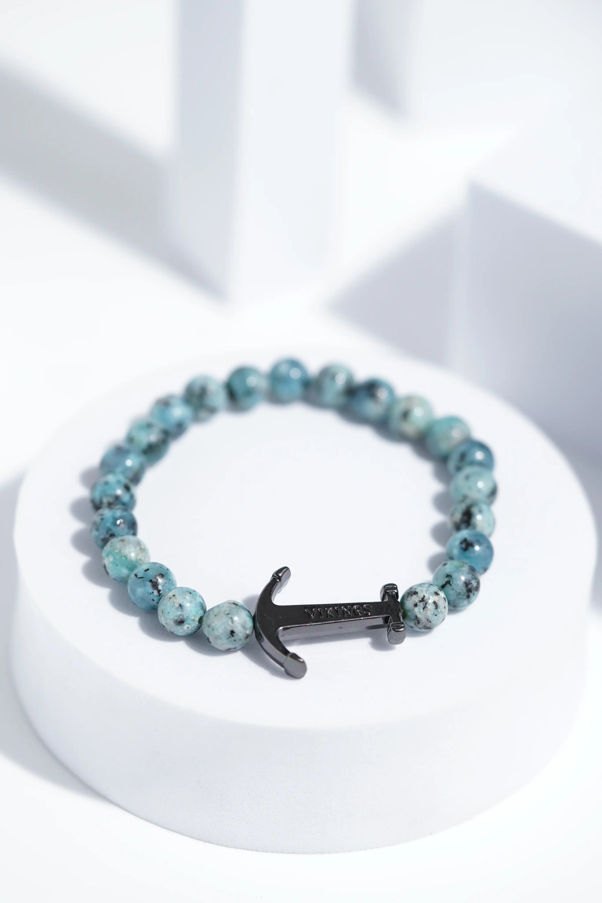 Light Blue Hook Bead Bracelets | Unisex. worldjewel.in Bead Bracelets