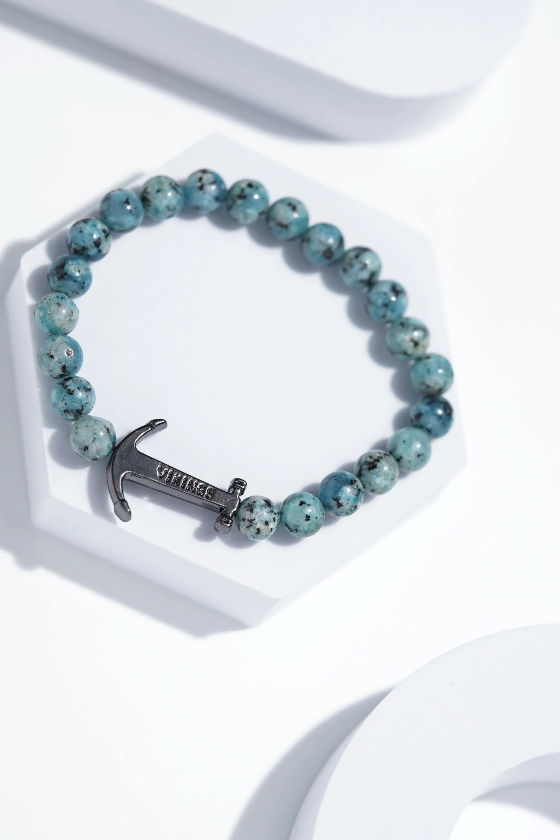Light Blue Hook Bead Bracelets | Unisex. worldjewel.in Bead Bracelets