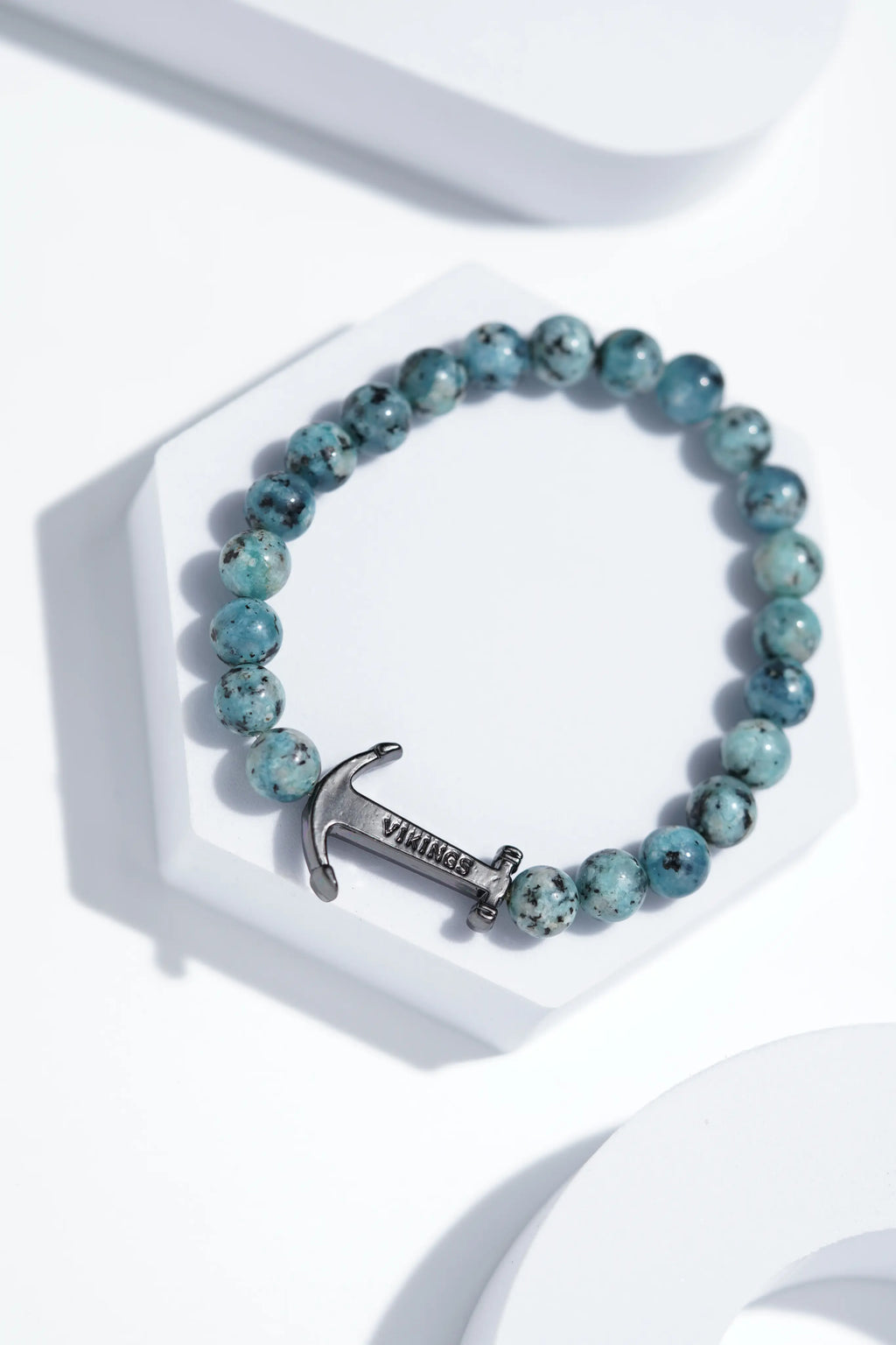 Light Blue Hook Bead Bracelets | Unisex. worldjewel.in Bead Bracelets