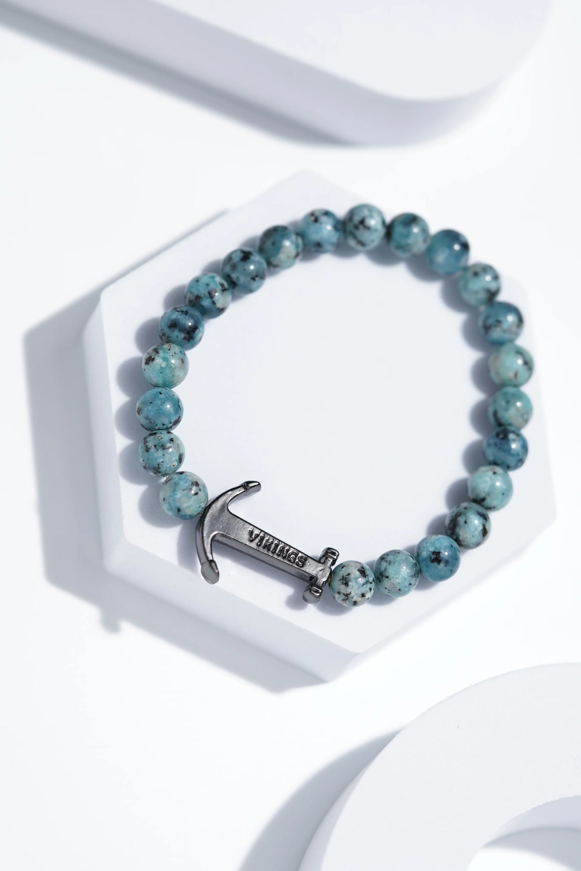 Light Blue Hook Bead Bracelets | Unisex. worldjewel.in Bead Bracelets