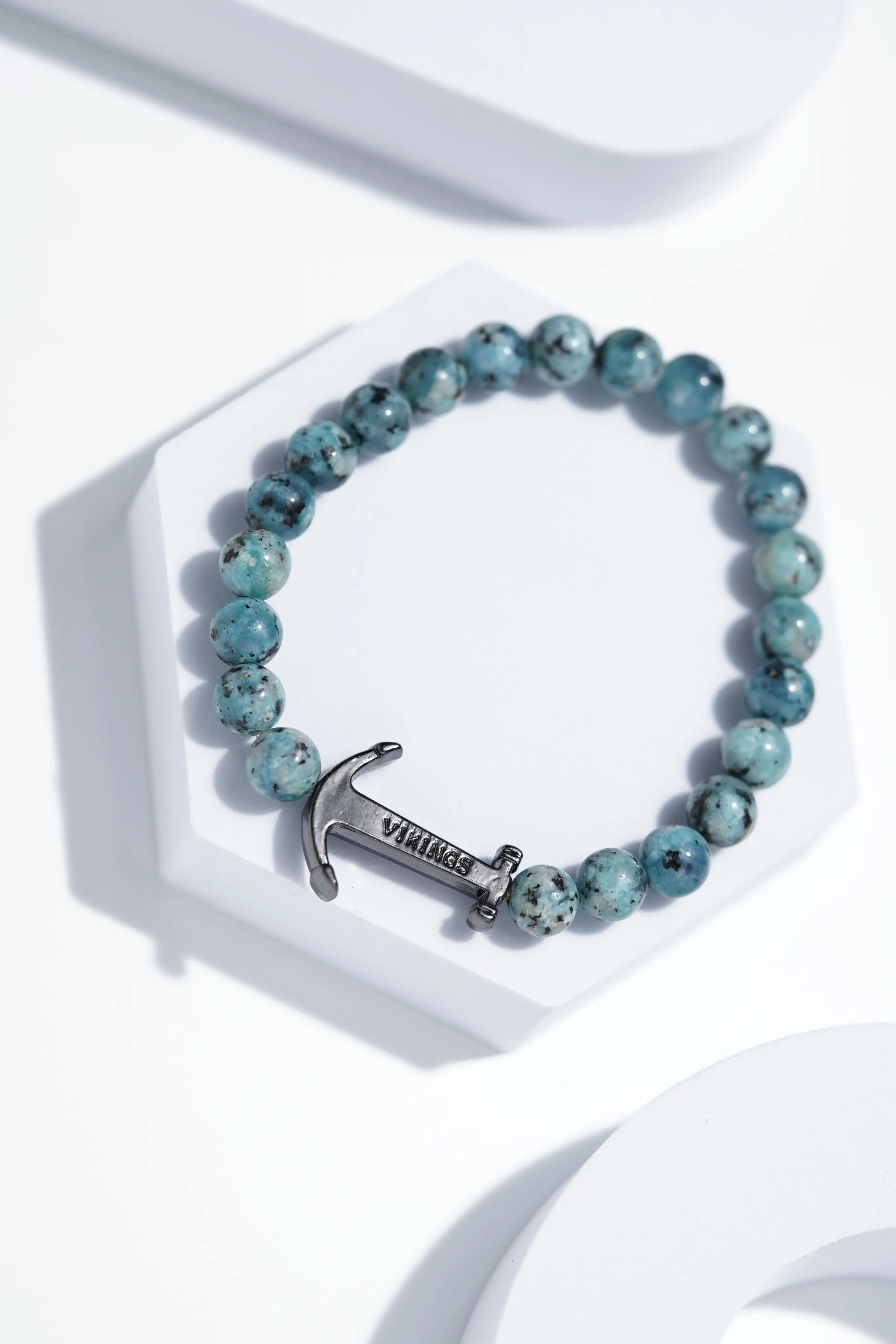 Light Blue Hook Bead Bracelets | Unisex. worldjewel.in Bead Bracelets