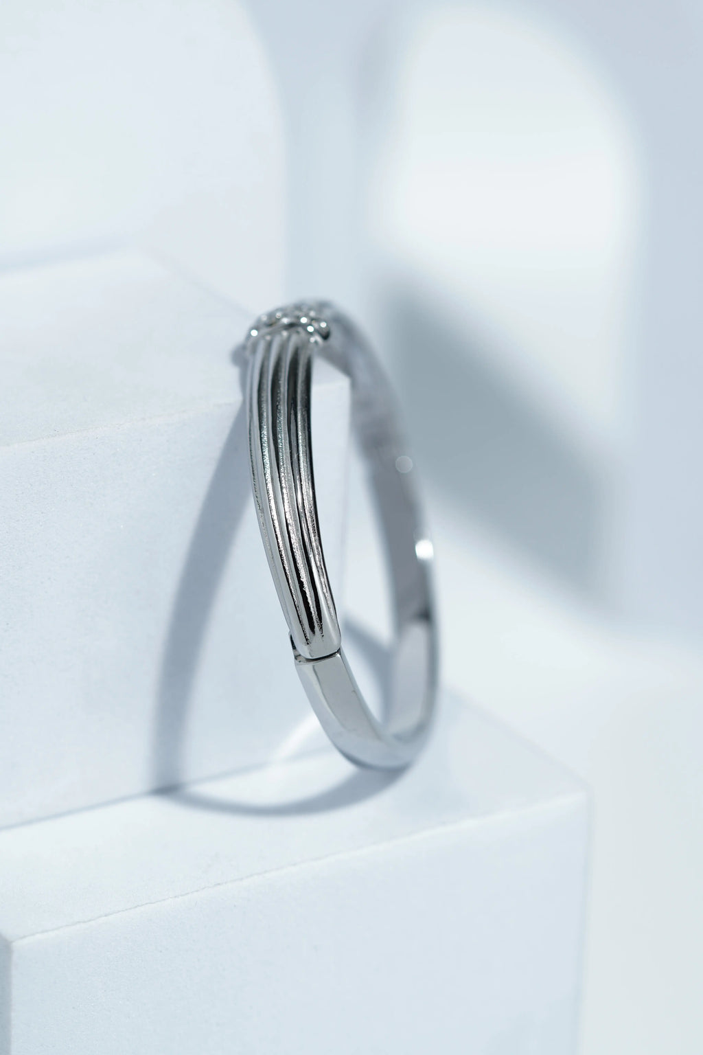 Luna Curve Bangle Bracelet worldjewel.in CUFF BRACELET FOR WOMEN