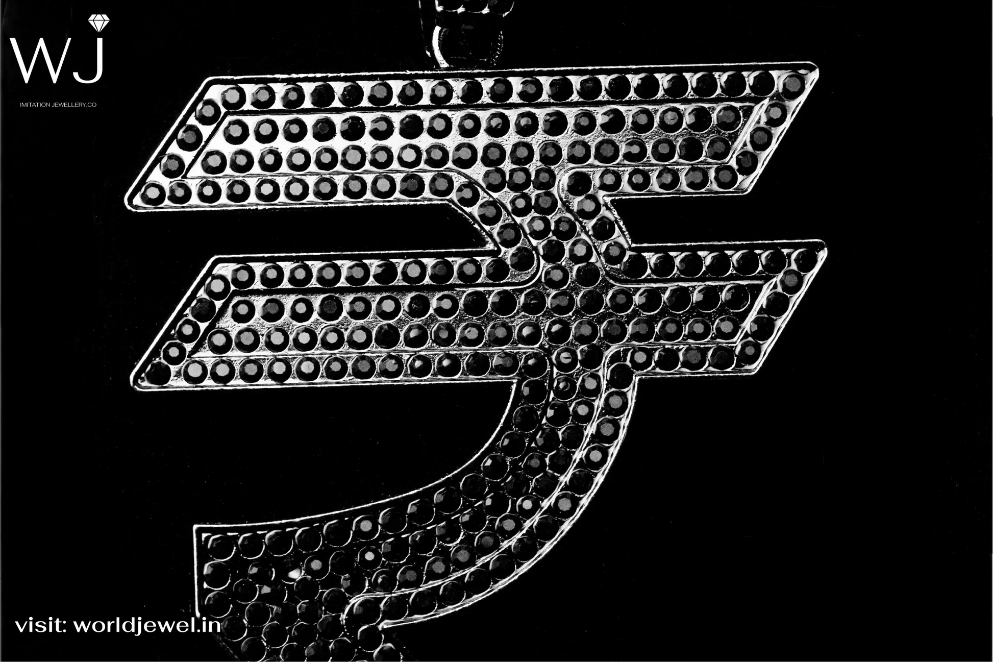 Rupee symbol |  Unisex Pendent  | Worldjewel.in - worldjewel.in