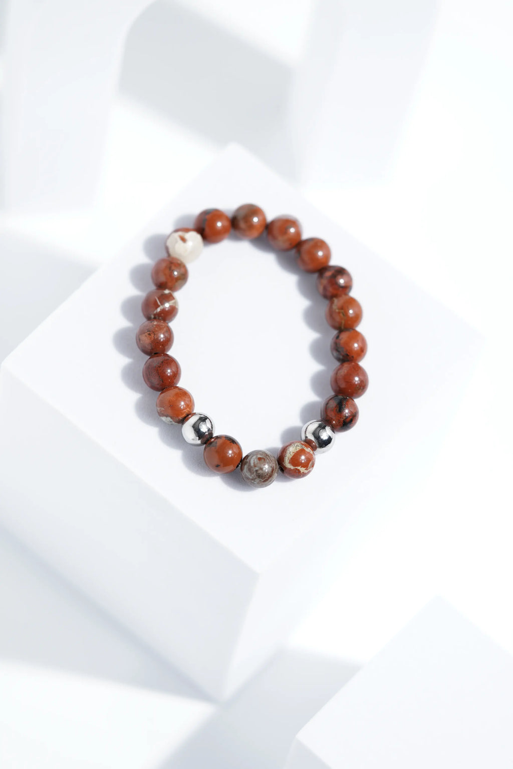 Mars Red Bead Bracelets | Unisex. worldjewel.in Bead Bracelets