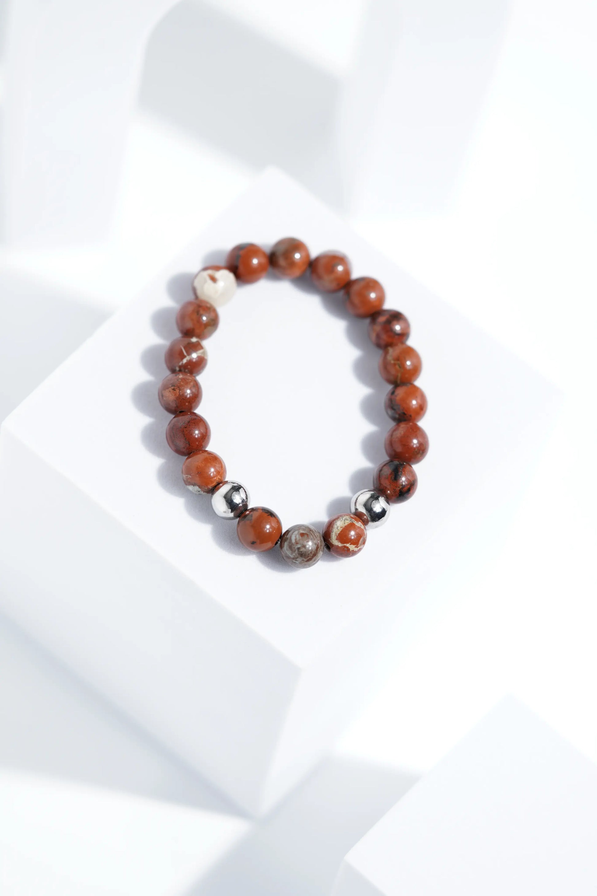 Mars Red Bead Bracelets | Unisex. worldjewel.in Bead Bracelets