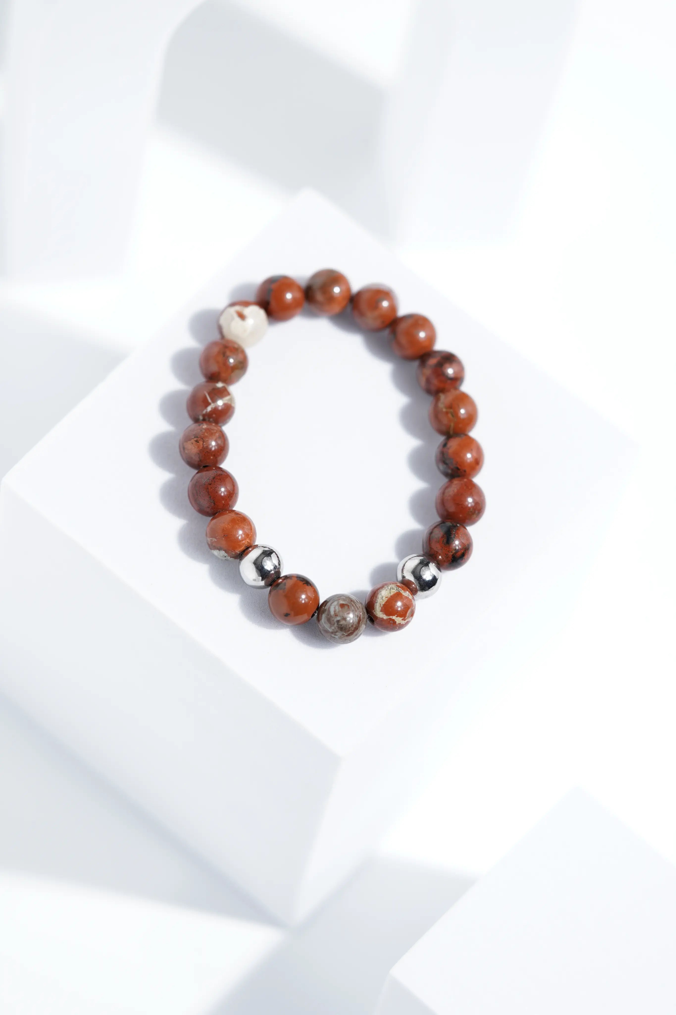 Mars Red Bead Bracelets | Unisex. worldjewel.in Bead Bracelets