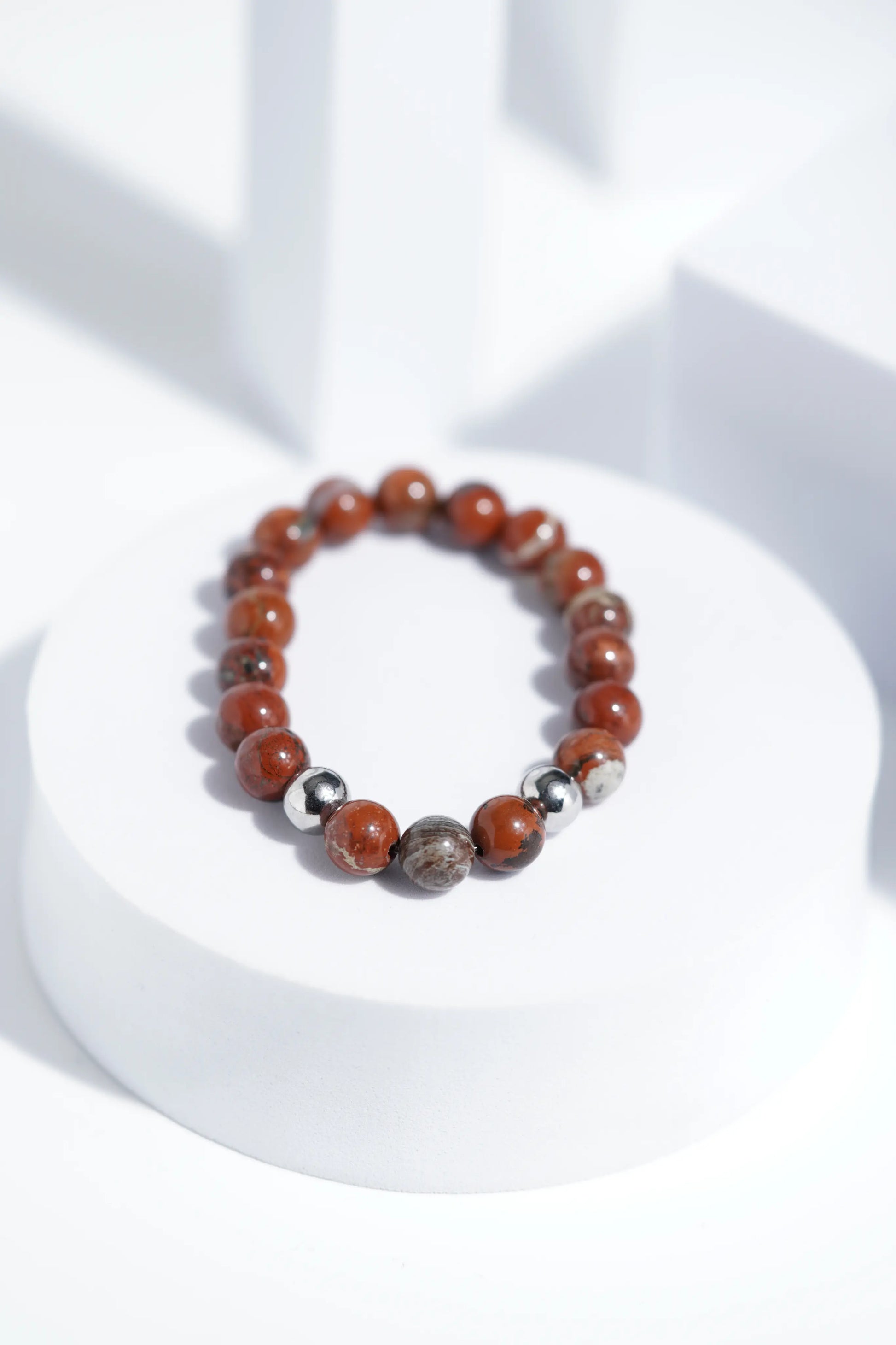 Mars Red Bead Bracelets | Unisex. worldjewel.in Bead Bracelets